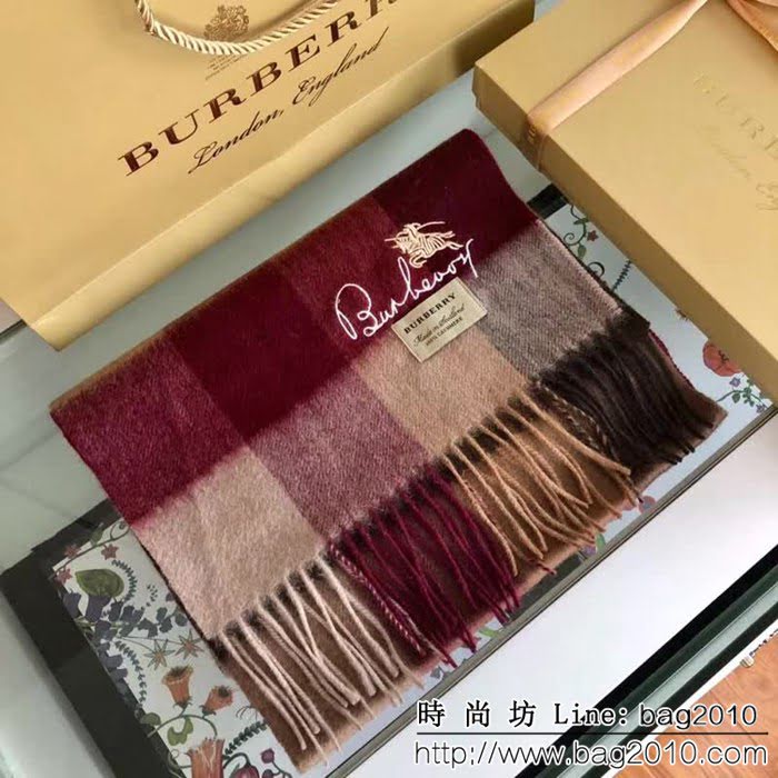 BURBERRY巴寶莉頂級品質 巴家經典格子圍巾 男女同款 LLWJ6790